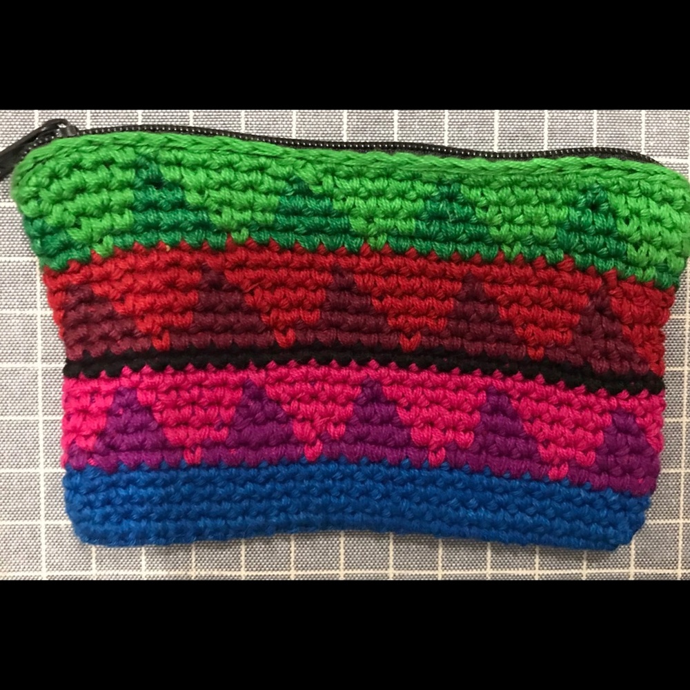 Woven  Multicolored coin purse